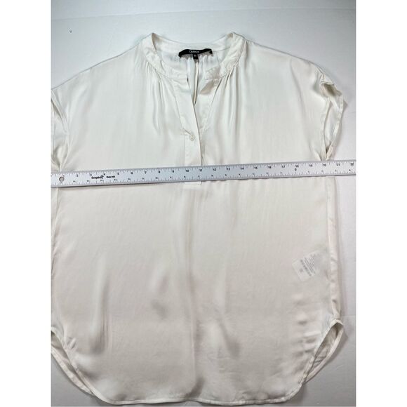 Quince Washable Stretch Silk Dolman Short Sleeve Blouse Cream Ivory Size Small - Picture 8 of 9